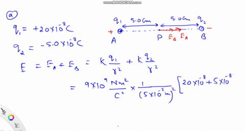 the-situation-depicted-in-fig-24-5-is-that-of-two-tiny-charged-spheres-separated-by-100-mathrmcm-in-