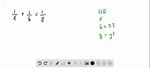 find-the-solution-set-to-each-equation-frac1xfrac16frac18