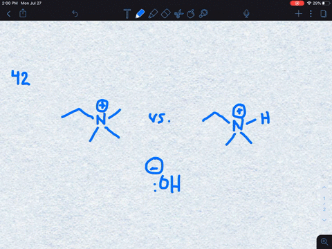 if-a-quaternary-ammonium-ion-can-undergo-an-elimination-reaction-with-a-strong-base-why-cant-a-proto