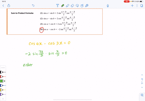 use-sum-to-product-formulas-to-find-the-solutions-of-the-equation-cos-4-x-cos-3-x0