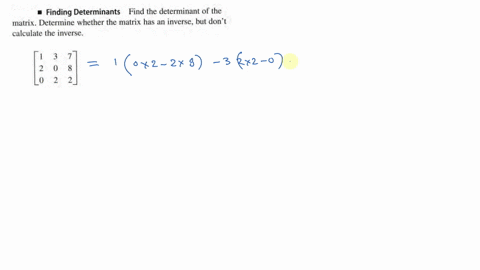 SOLVED:Find the determinant of the matrix. Determ…