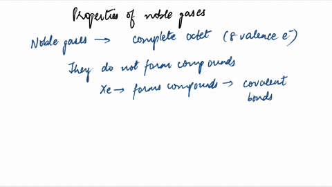 consider-the-following-properties-of-the-noble-gases-i-they-readily-form-compounds-which-are-colourl