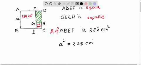 the-two-quadrilaterals-whose-areas-are-given-are-squares-find-the-area-of-the-shaded-rectangle-image