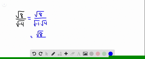 write-each-expression-in-the-form-ab-i-where-a-and-b-are-real-numbers-fracsqrt8sqrt-4