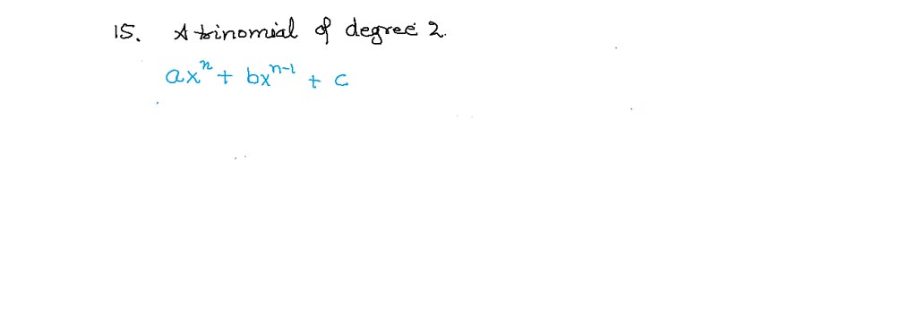 SOLVED:Write the polynomial in descending order. Then identify the