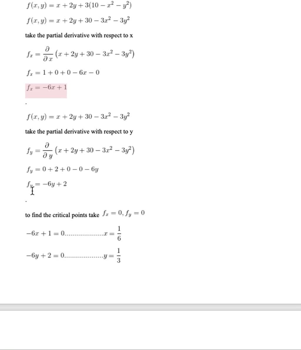 Solved Among All The Points On The Graph Of Z 10 X 2 Y 2 That Lie Above The Plane X 2 Y 3 Z 0 Find The Point Farthest From The Plane