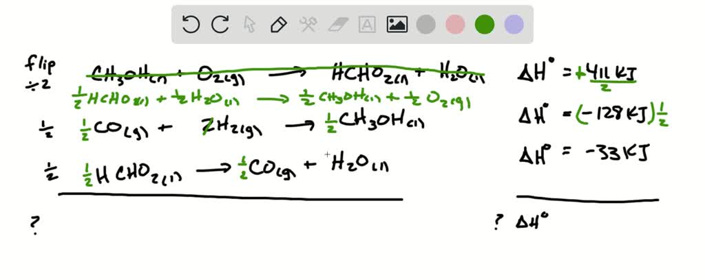 Consider The Following Thermochemical Equations: Ch3oh(l)+o2(g) Hcho2(l 