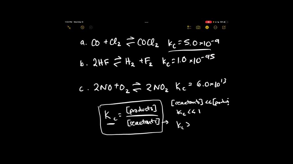 SOLVED:Indicate whether each of the following equilibrium mixtures ...