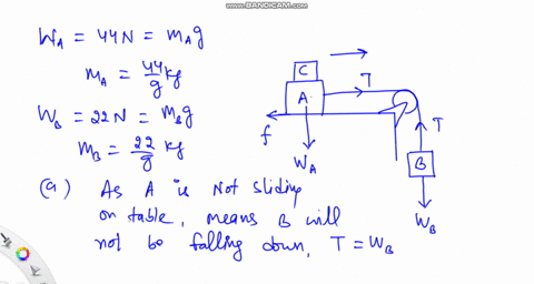 in-fig-6-34-blocks-a-and-b-have-weights-of-44-mathrmn-and-22-n-respectively-a-determine-the-minimum-