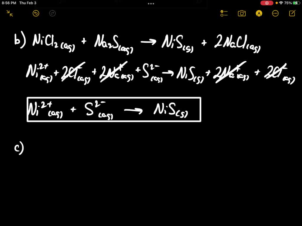 SOLVED Write Net Ionic Equations For The Reactions Listed In Problem 4 73 