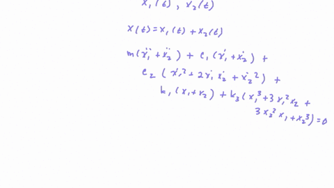 the-free-vibration-equation-of-a-single-degree-of-freedom-system-with-nonlinear-damper-and-nonlinear