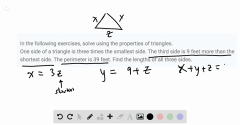 in-the-following-exercises-solve-using-the-properties-of-triangles-one-side-of-a-triangle-is-three-2
