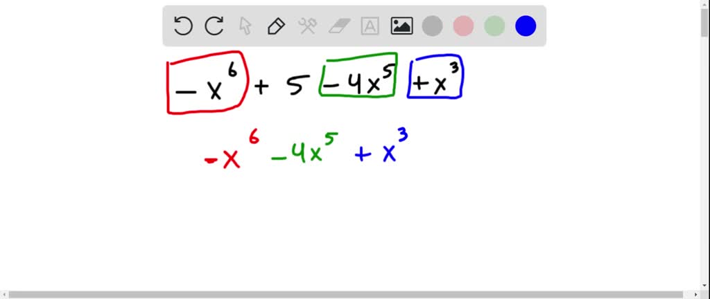 SOLVED:Write the polynomial in standard form. Then identify the degree ...