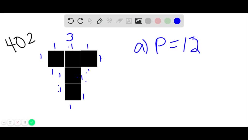 SOLVED:In The Following Exercises, Find A The Perimeter B The Area Of ...