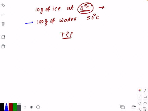 10-mathrmg-of-ice-at-10circ-mathrmc-is-mixed-with-100-mathrmg-of-water-at-50circ-mathrmc-in-a-calori