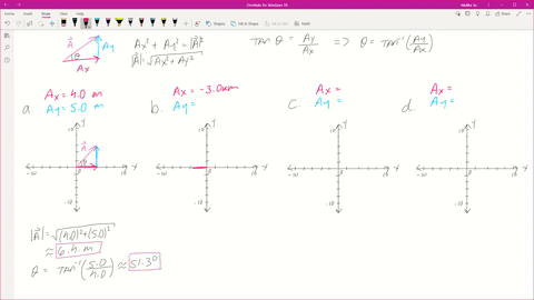 in-each-of-the-cases-that-follow-the-components-of-a-vector-a-are-given-find-the-magnitude-of-that-v