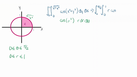 find-each-double-integral-by-changing-to-polar-coordinates-int_01-int_0sqrt1-x2-cos-leftx2y2right-d-