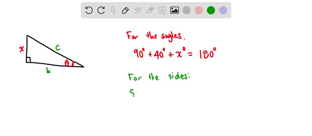 ⏩SOLVED:Why can we always solve a right triangle if we know the… | Numerade