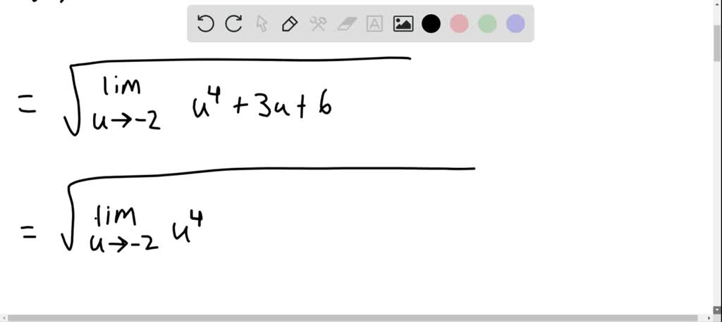 SOLVED:Evaluate The Limit And Justify Each Step By Indicating The ...