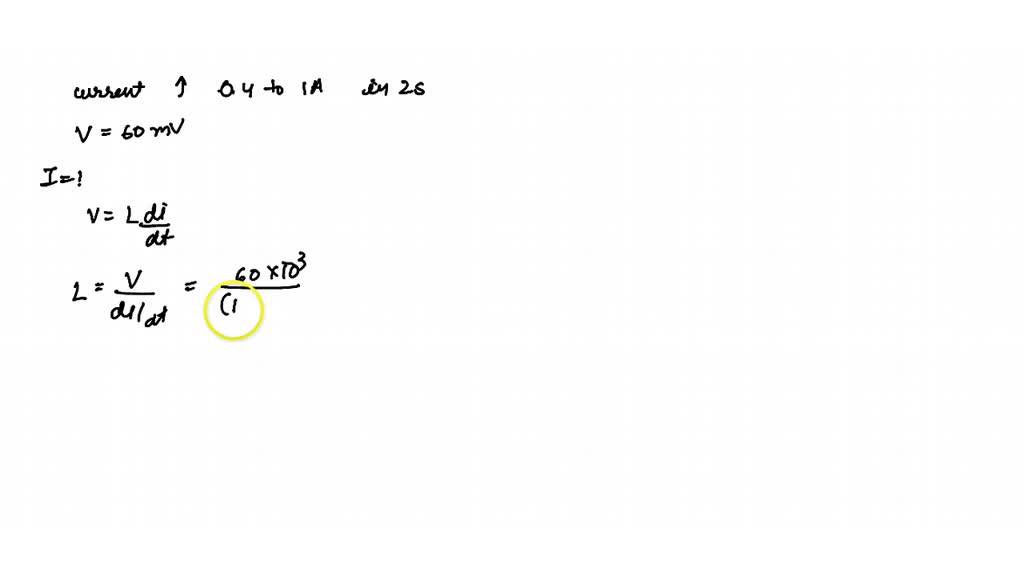 The current in a coil increases uniformly from 0.4 to 1 A in 2 s so
