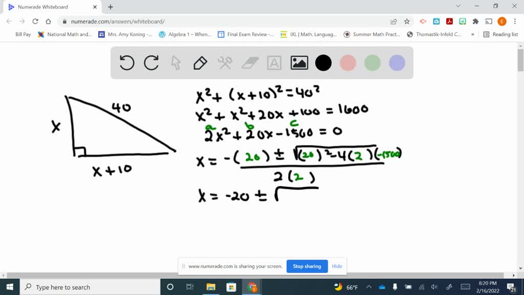 Solve. Given the diagram below, approximate to the nearest foot how