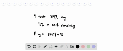 multiple-choice-on-the-first-four-tests-of-the-term-your-average-is-84-you-think-you-can-score-96-on