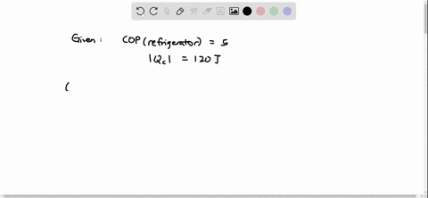 a-refrigerator-has-a-coefficient-of-performance-equal-to-500-the-refrigerator-takes-in-120-j-of-ener