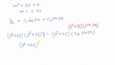 solve-the-given-differential-equation-by-undetermined-coefficients-yprime-prime25-y20-sin-5-x