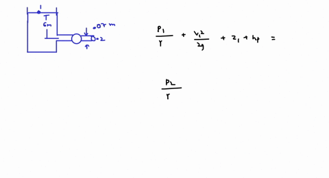 water-is-pumped-from-the-tank-shown-in-fig-p5110c-the-head-loss-is-known-to-be-12-mathrmv2-2-mathrmg