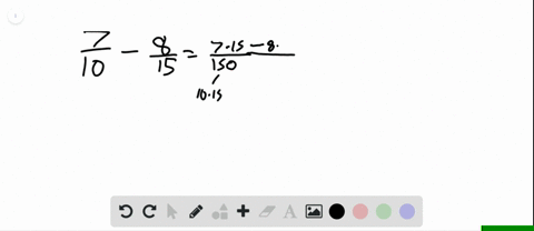 add-or-subtract-as-indicated-write-the-answer-in-lowers-ferms-see-example-7-frac710-frac815