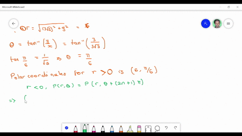 5-6-the-cartesian-coordinates-of-a-point-are-given-i-find-polar-coordinates-r-theta-of-the-point-w-3
