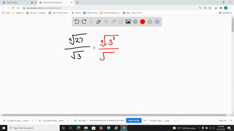perform-the-indicated-operations-and-express-answers-in-simplest-radical-form-fracsqrt427sqrt3
