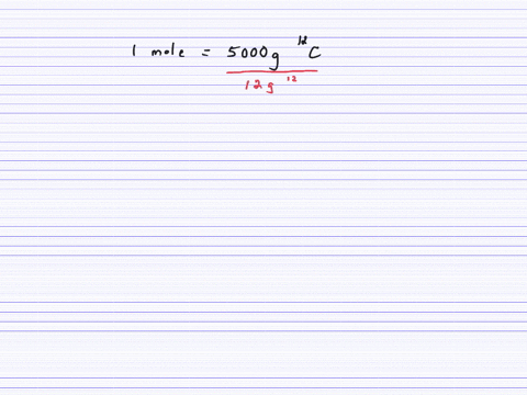 suppose-that-the-atomic-mass-of-mathrmc-12-is-taken-to-be-5000-amu-and-that-a-mole-is-defined-as-the