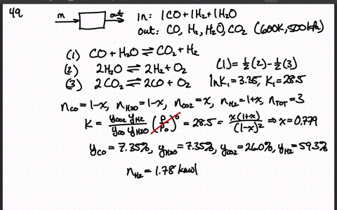 gasification-of-char-primarily-carbon-with-steam-following-coal-pyrolysis-yields-a-gas-mixture-of-1-
