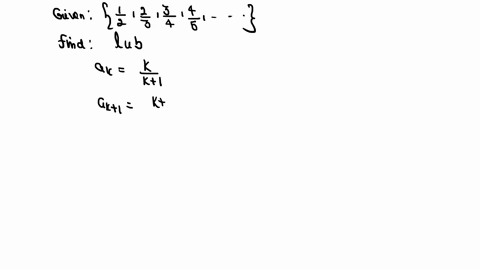 find-the-least-upper-bound-of-the-sequences-leftfrac12-frac23-frac34-frac45-ldotsright