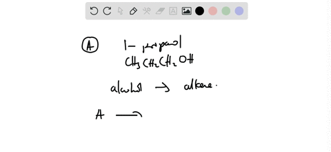 compound-mathbfa-is-1-propanol-when-compound-mathbfa-is-heated-with-strong-acid-it-dehydrates-to-f-2