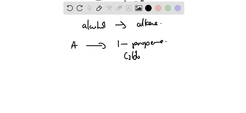 SOLVED: El compuesto 𝐀 es 1-propanol. Cuando el compuesto 𝐀 se calienta ...