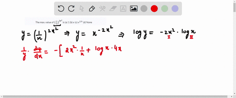 the-max-value-of-leftfrac1xright2-x2-is-a-1-b-e-c-e1-e-d-none
