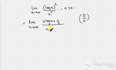 lim-_x-rightarrow-infty-fraclog-x2xn-n0-is-equal-to-a-1-b-0-c-1-d-infty