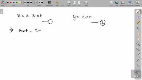 express-the-curve-by-an-equation-in-x-and-y-xt2-sin-t-quad-ytcos-t