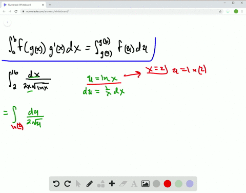 use-the-substitution-formula-in-theorem-7-to-evaluate-the-integrals-int_216-fracd-x2-x-sqrtln-x