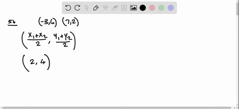perpendicular bisector of the line segment joining two points