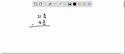 subtract-the-mixed-numbers-beginarrayr-21-frac910-10-frac310-hline-endarray