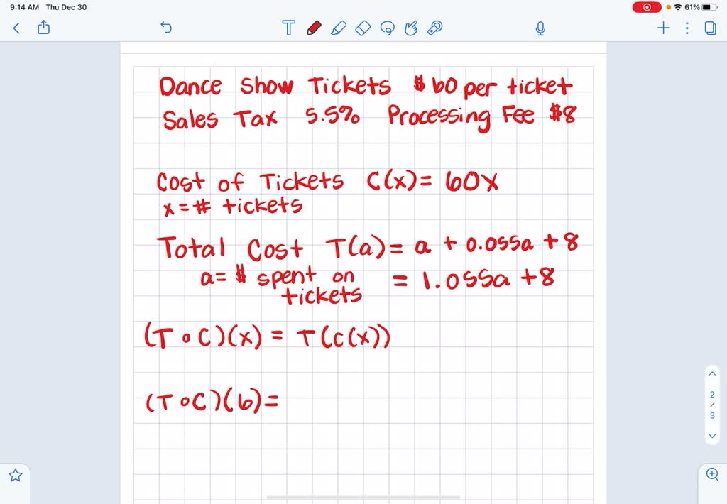 solved-the-cost-to-buy-tickets-online-for-a-dance-show-is-60-per