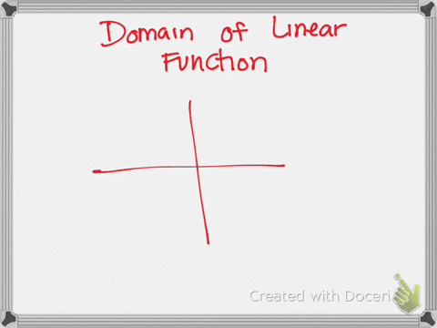 what is the domain of any linear function