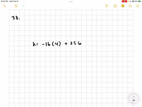 if-an-object-is-projected-upward-with-an-initial-velocity-of-128-mathrmft-per-sec-its-height-h-in--2