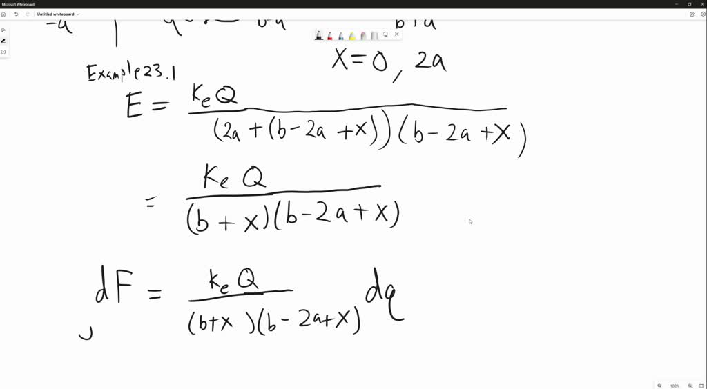 SOLVEDIdentical thin rods of length 2 a carry equal charges +Q