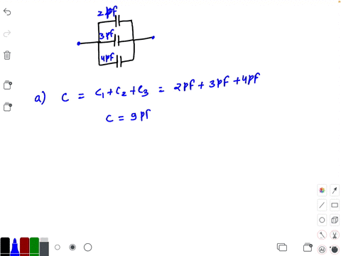 three-capacitors-of-capacitances-2-mathrmpf-3-mathrmpf-and-4-mathrmpf-are-connected-in-parallel-a-wh