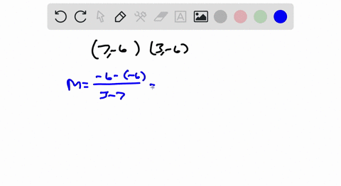 find-the-equation-of-the-line-given-two-points-on-the-line-7-6-and-3-6