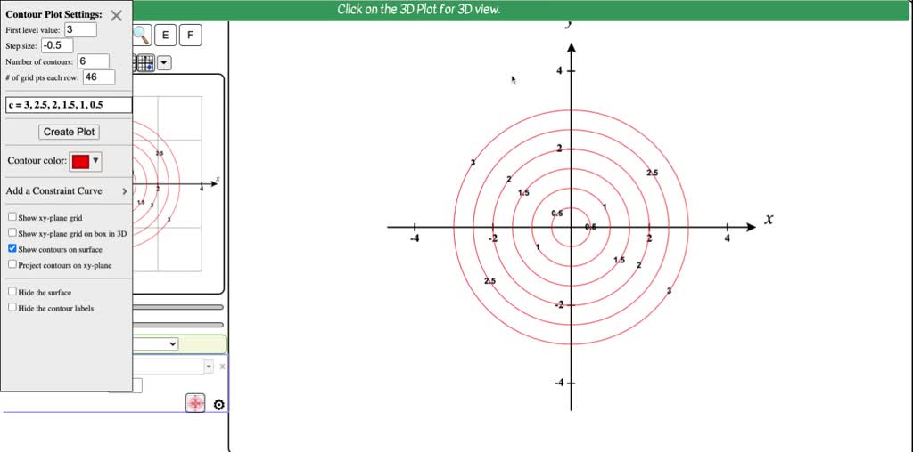 SOLVED:In each part, match the contour plot with one of the functions f ...